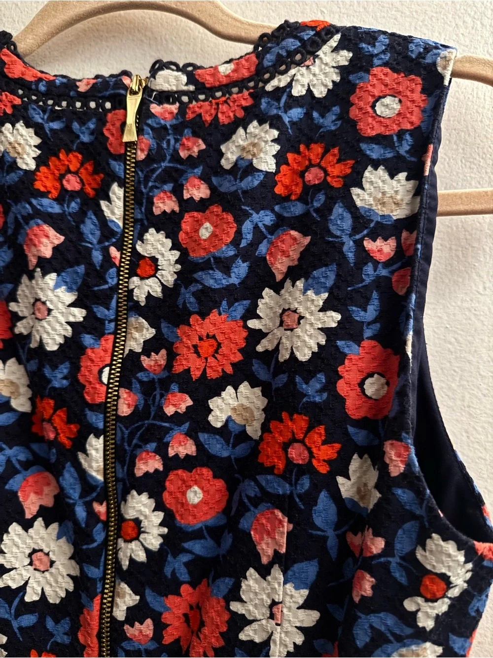 Kate Spade floral print sleeveless dress.